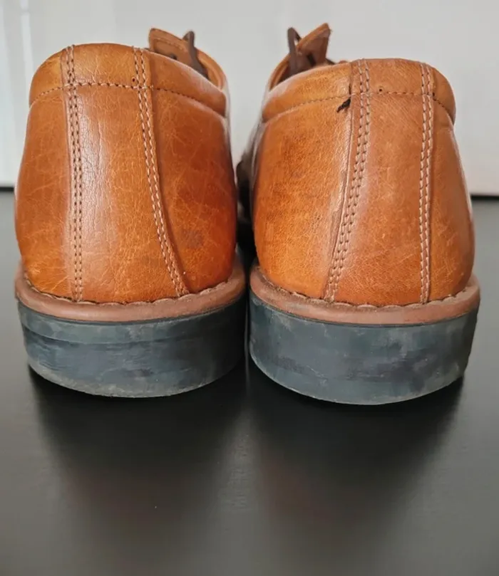 Derbies fisherman homme Canda C&A– cuir camel tressé - photo numéro 4