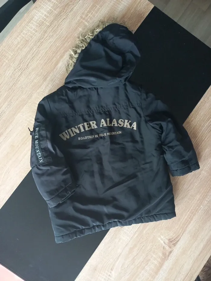 Blouson noir garçon 3 ans - photo numéro 4