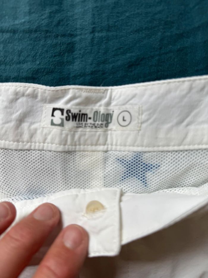Maillot de bain homme Swim-Ology IPA Stars blanc à étoiles bleues - photo numéro 4
