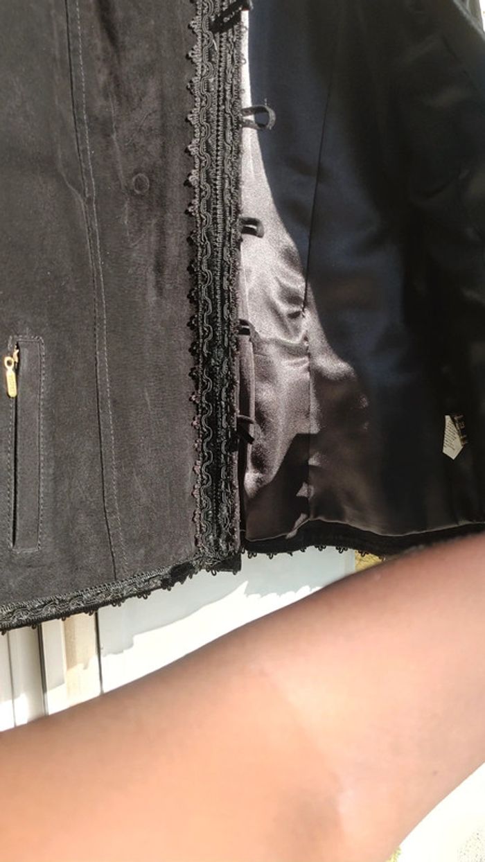 Veste en cuir daim velours - photo numéro 4