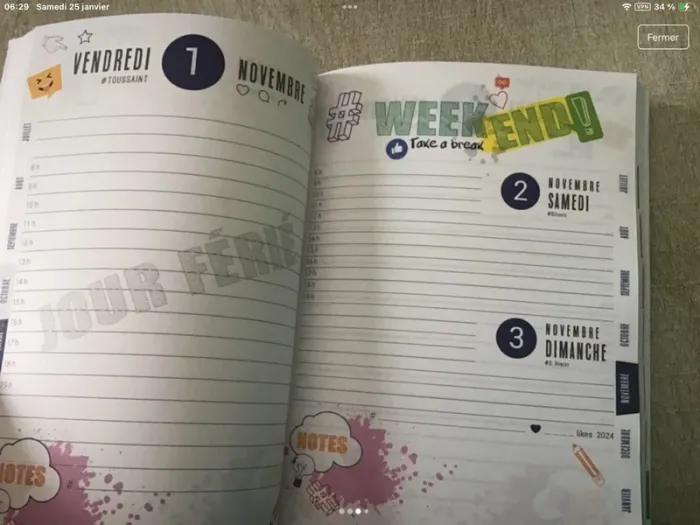 Neuf Agenda 2024-2025 dragon ball z - photo numéro 3
