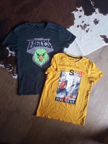 Lot de 2 tee shirts garçon 12ans kiabi tex neufs