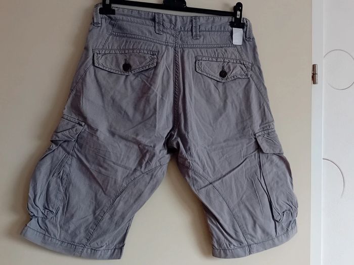 Short Cargo à carreaux Célio Taille 40 - photo numéro 2