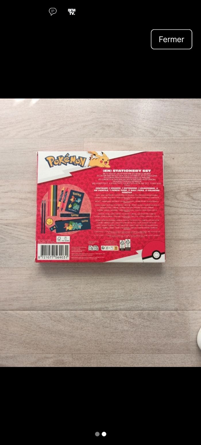 Set papeterie neuf Pokémon - photo numéro 2