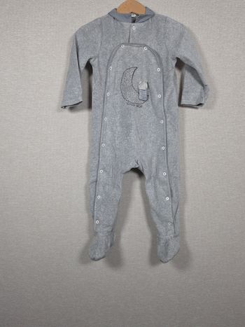 Pyjama velours tape à l'œil 18 mois 80cm