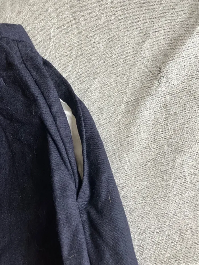 Pantalon habillé Gianni Caporale bleu marine - T. 40 / L - 100% laine - photo numéro 7