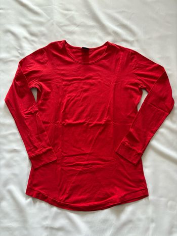 Haut à manches longues rouges - S/36