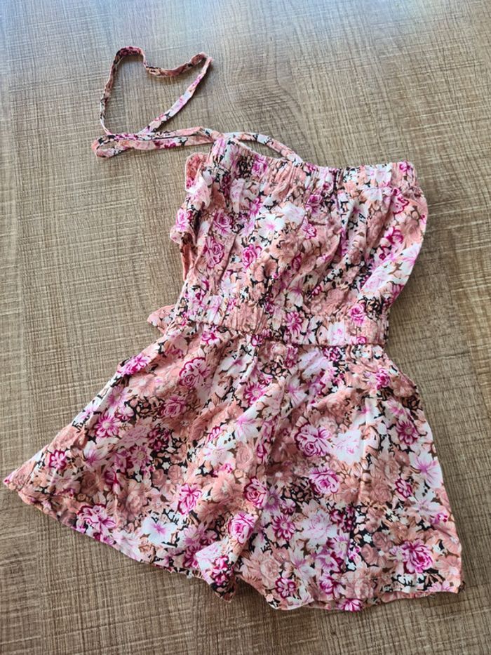 Combishort à fleurs 2 ans TBE - photo numéro 4