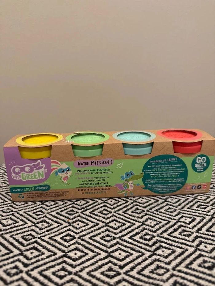 Canal Toys Super Green - 4 Pots de pâte à Modeler Bio - ECO 007 - photo numéro 2