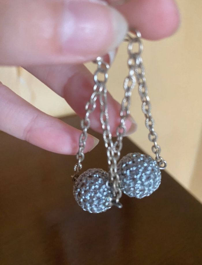 Boucle d’oreille boule - photo numéro 5