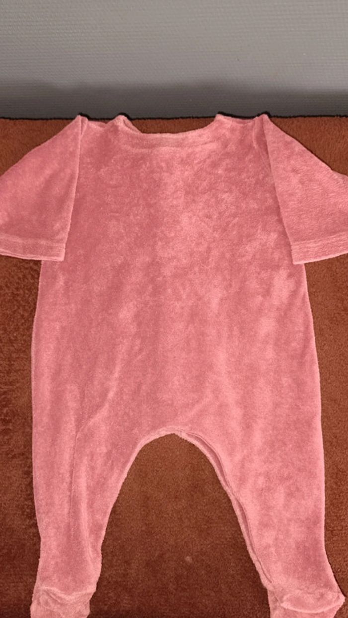 Pyjama une pièce velours petit bateau 3 mois - photo numéro 5