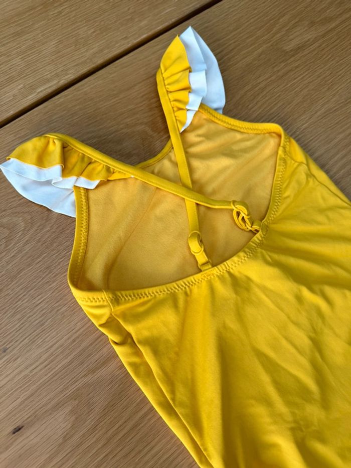 Maillot de bain 1 pièce jaune avec volants - Taille 3 Ans - photo numéro 7
