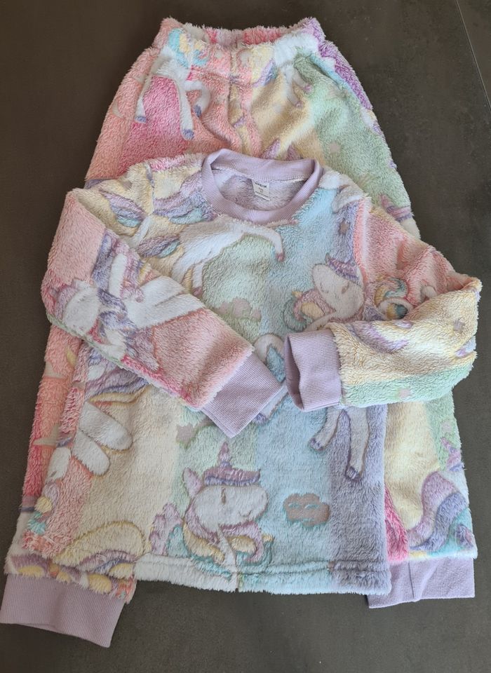 Pyjama molletonné fille t. 6 ans Licorne - photo numéro 2