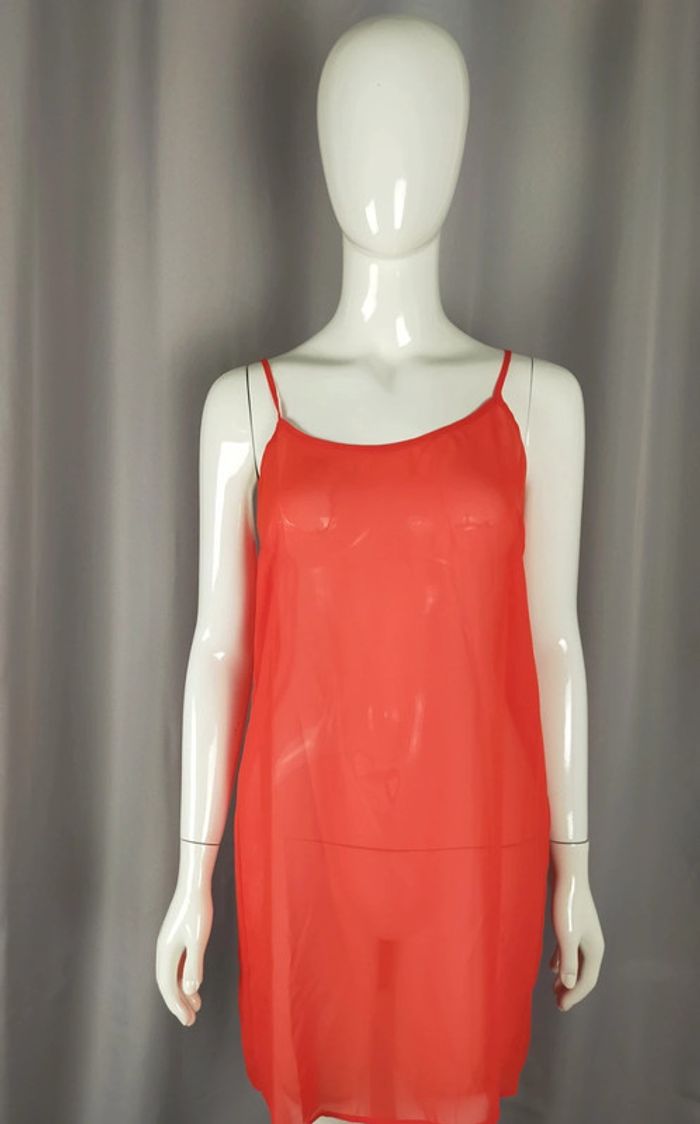 Robe rouge 100 % soie – Bel Air – Taille 2 - photo numéro 9
