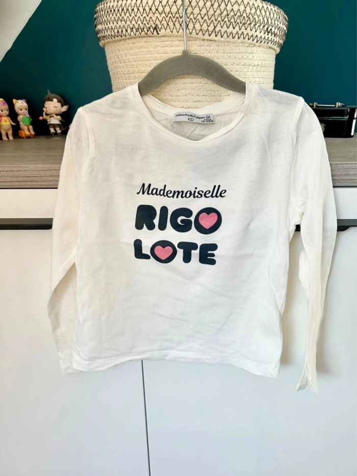 Haut blanc mi saison - 6 ans (123 cm )