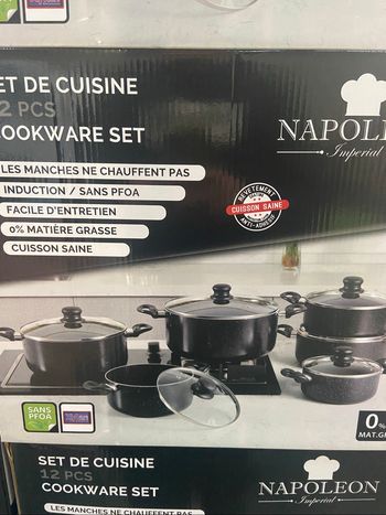 Batterie de faitout Napoleon 12pcs neuf sans pfoa