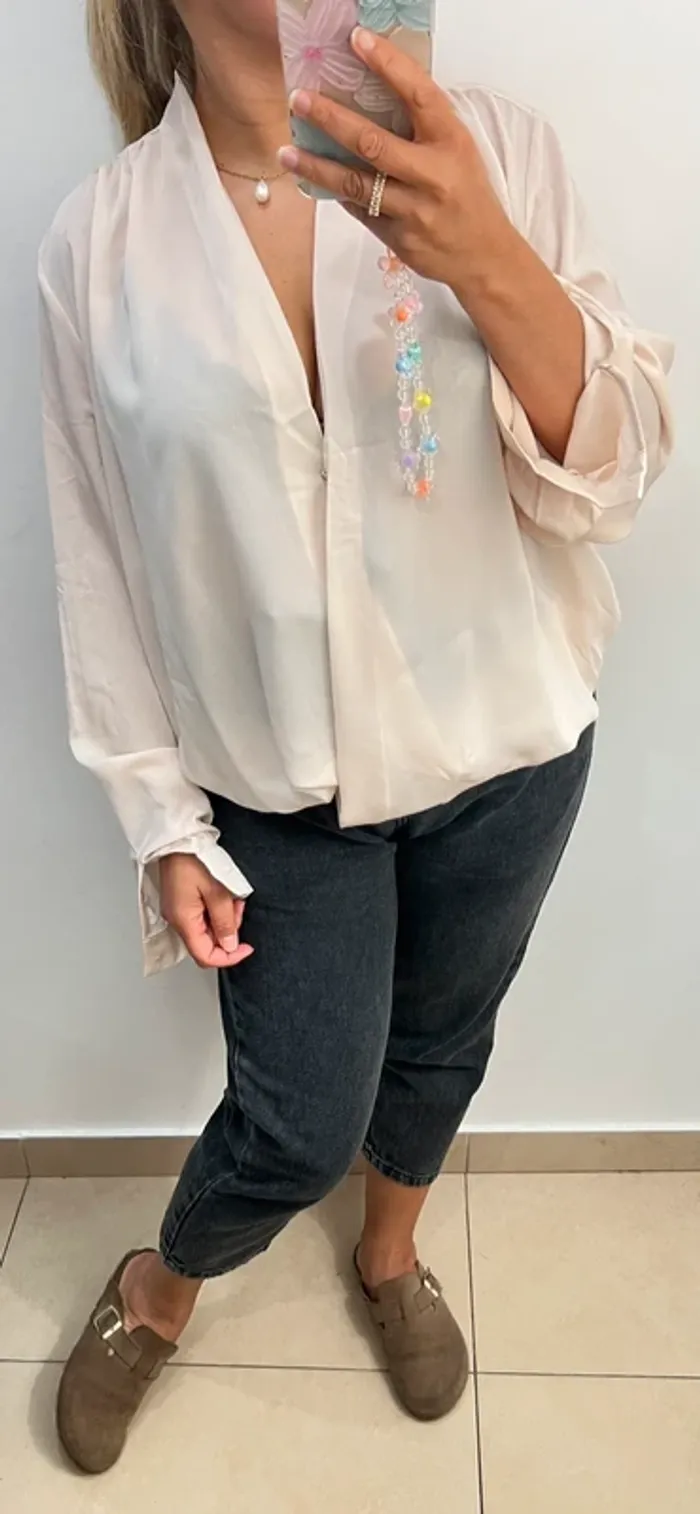 Blouse Fluide Col Croisée Lucy Paris - photo numéro 4