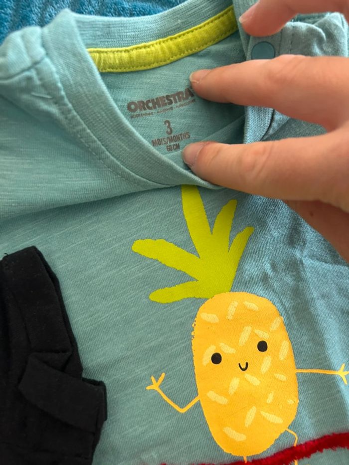 Lot 2 tee shirts 3 mois - photo numéro 3