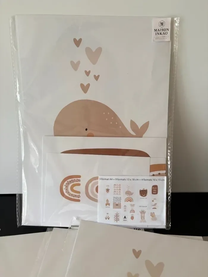 Affiches “Baby Minimal” pour chambre enfant