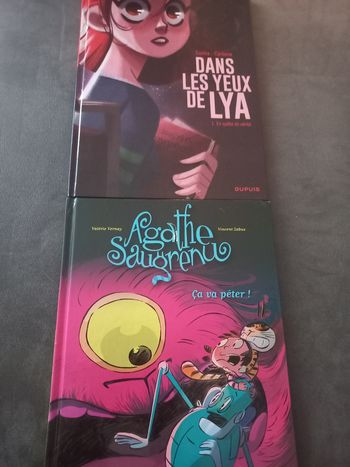 Lot 2 bd filles dans les yeux de lya agathe saugrenue 