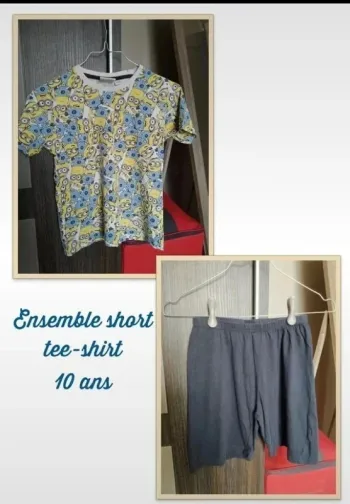 Pyjama short minions 10 ans