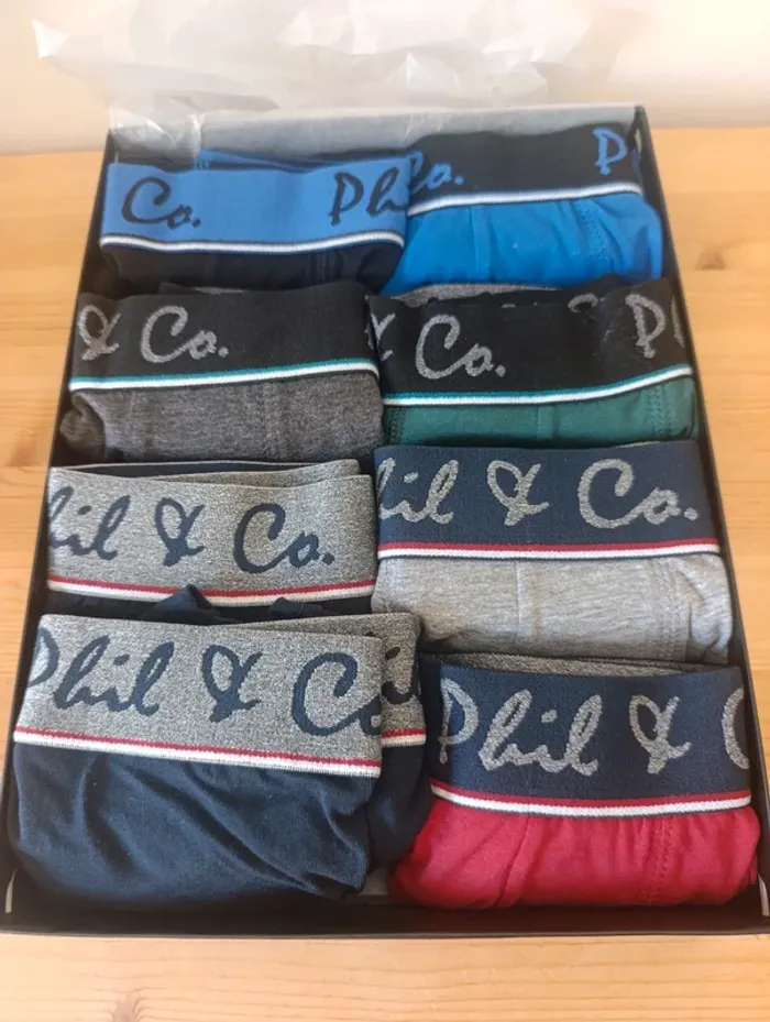 Coffret 8 boxers Phil & Co. - photo numéro 2