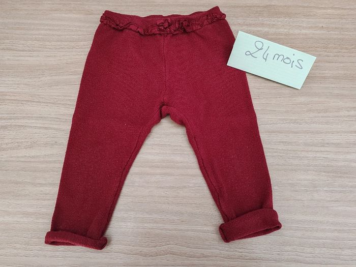Pantalon bordeaux souple