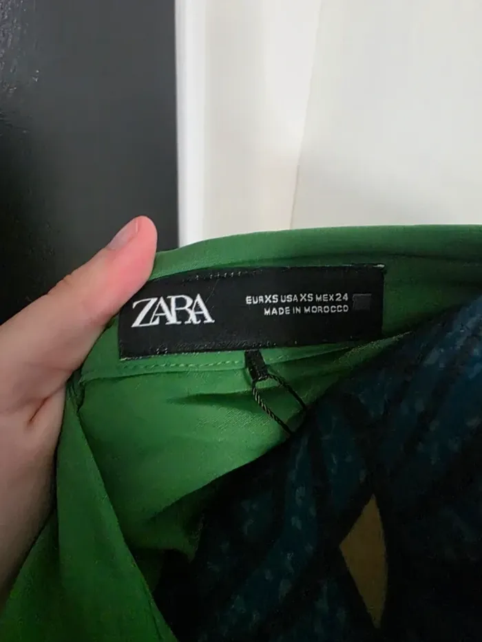 Chemise zara femme verte - photo numéro 3