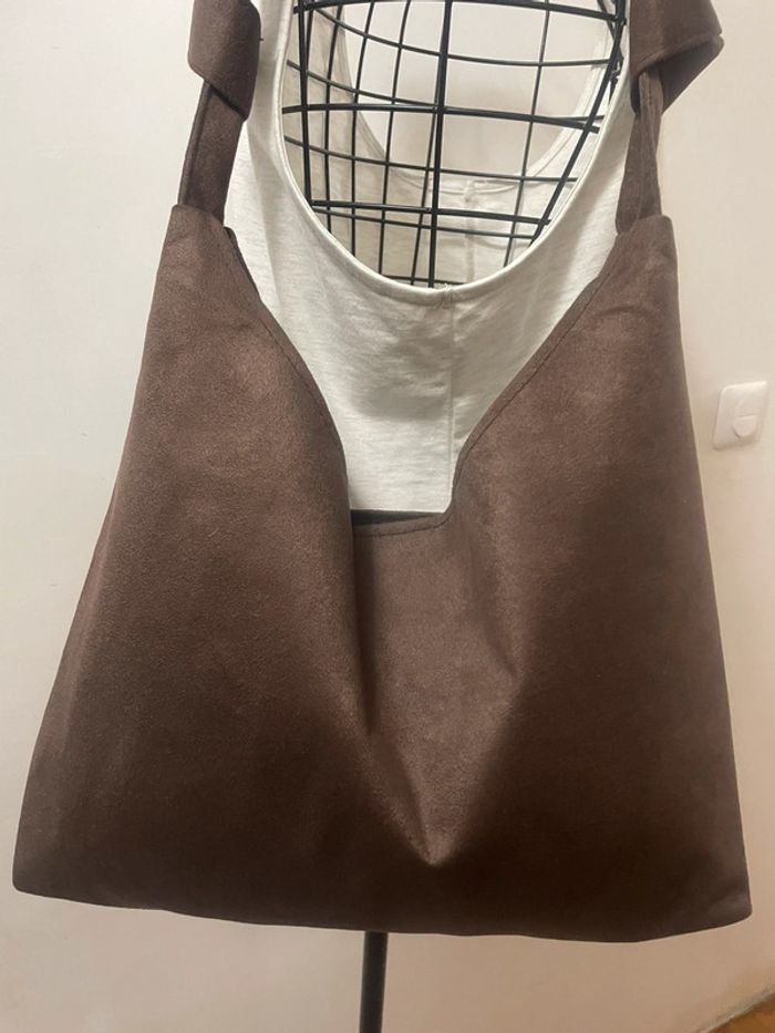 Sac Fourre-Tout marron Vintage, sac neuf - photo numéro 15