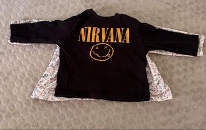 Lot de 3 t-shirts manches longues 9 mois 71 cm - photo numéro 2