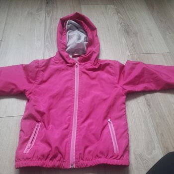 Veste coupe-vent rose 3 ans