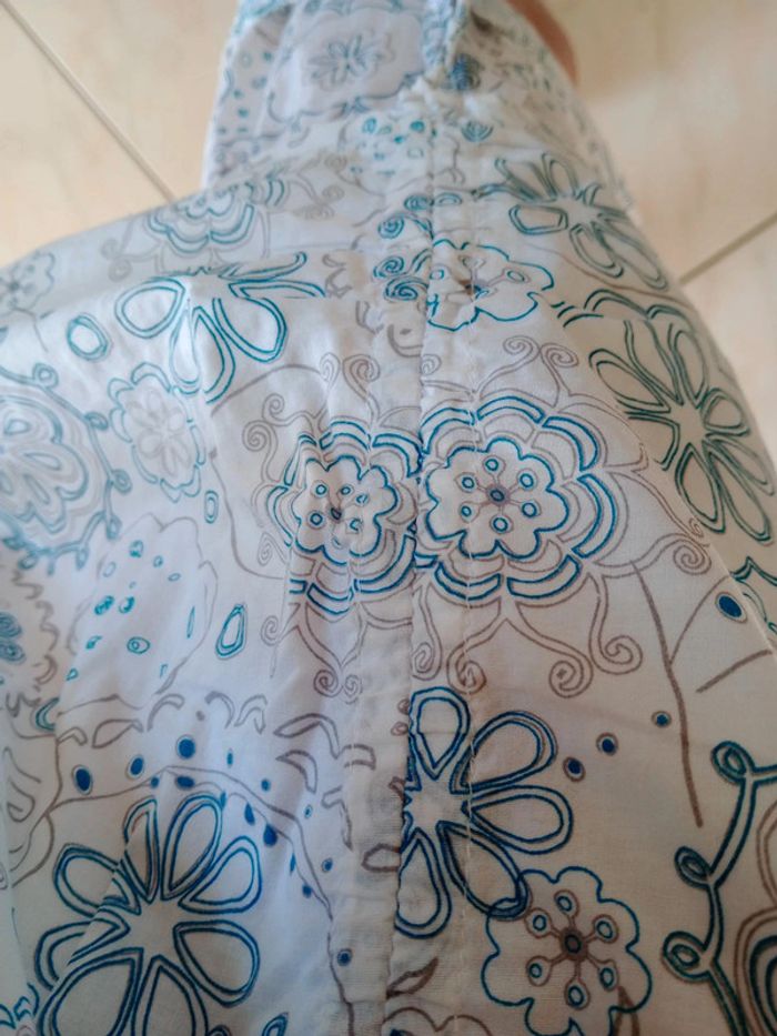 Robe fantaisie 48 blanche bleu grise Fantaisie c19 - photo numéro 5