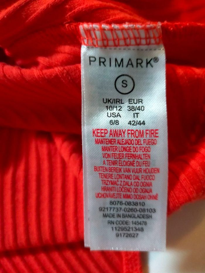 Body côtelé rouge vif – Primark - photo numéro 9