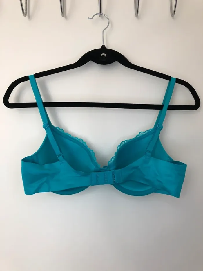 Soutien-gorge bleu turquoise 90C Etam numéro 5 naturel ou ampli classique - photo numéro 4
