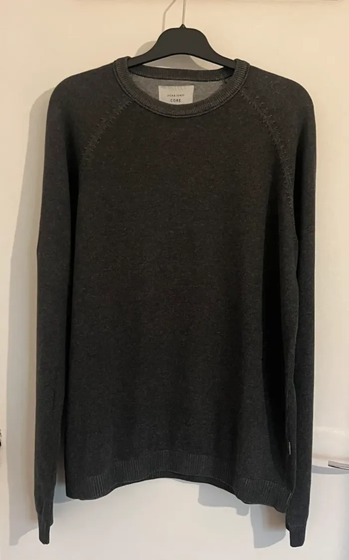 Pull Gris Homme - Jack & Jones - taille L - photo numéro 4