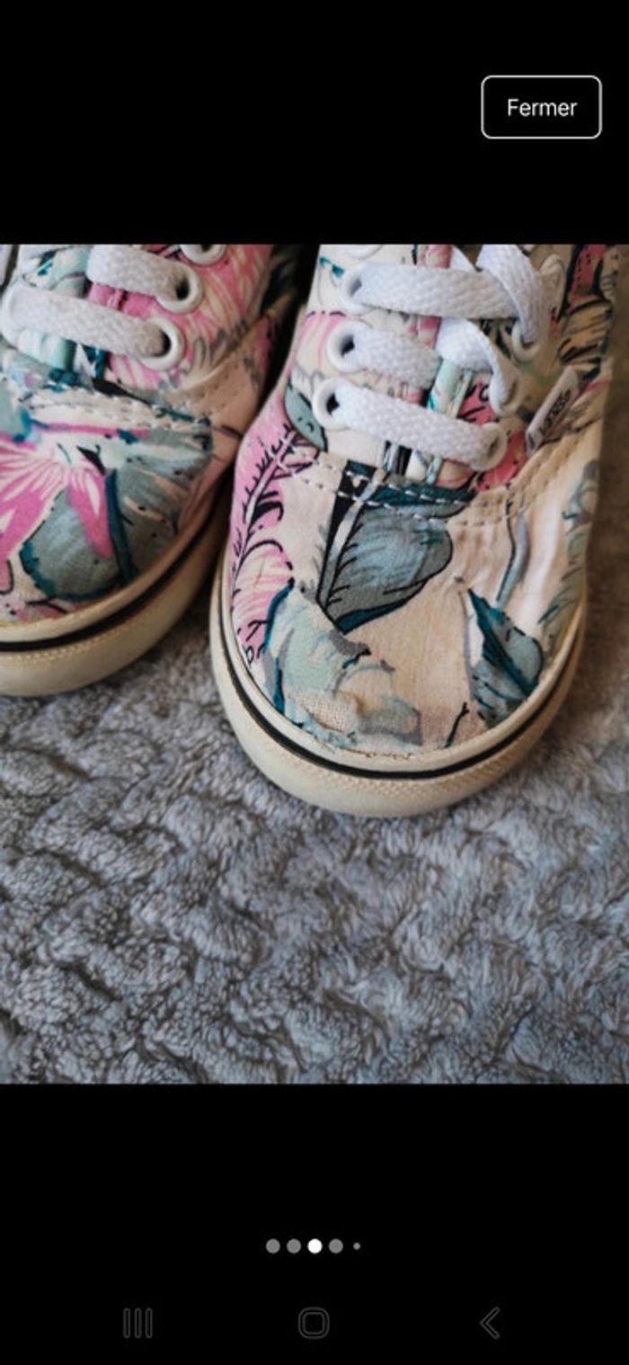 Basket en toile vans taille 22 fille - photo numéro 5