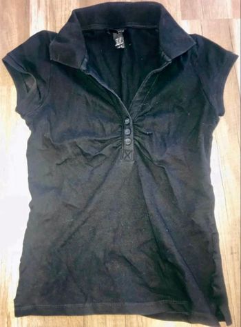 Polo couleur noir xs h&m