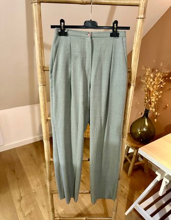 🤍 Pantalon gris palazzo camaïeu taille 36 🤍