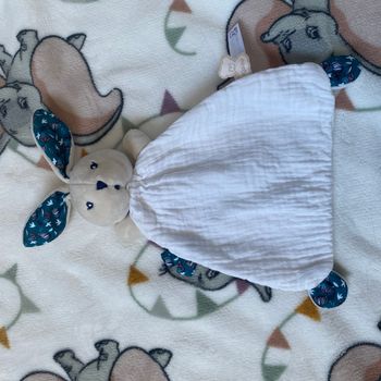 Doudou lapin plat kaloo gaze de coton petit pas