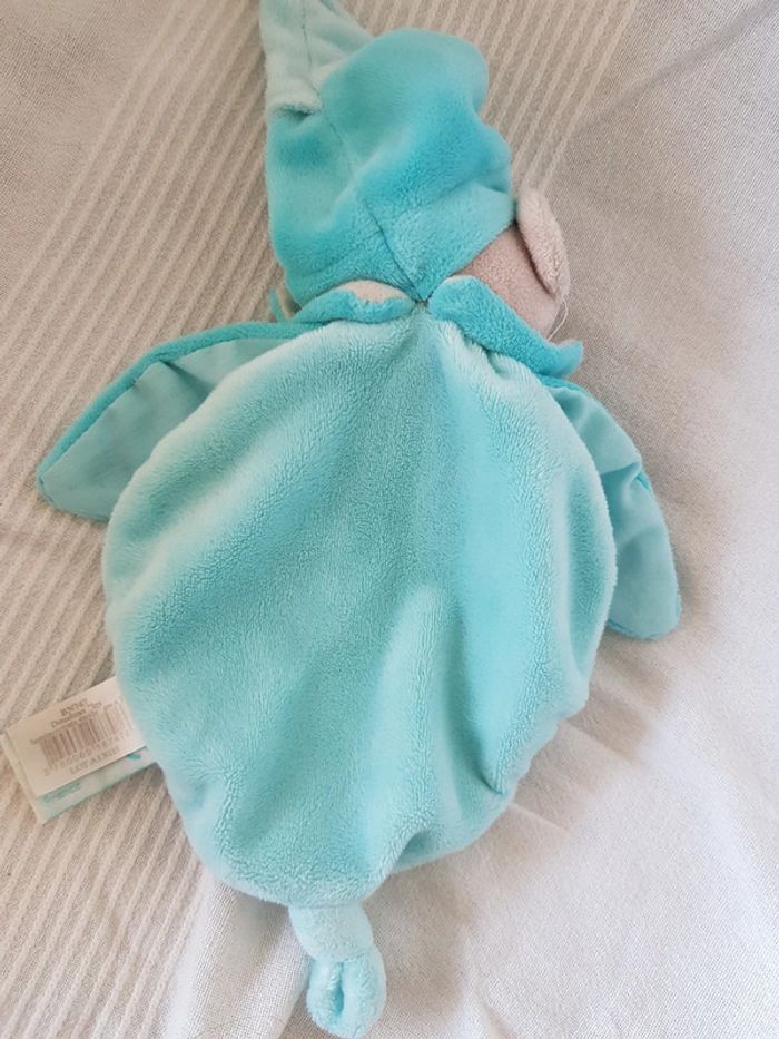 Doudou plat Babynat ourson bleu - photo numéro 3