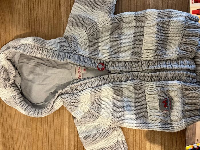 Lots de 2 petit gilets a capuche bébé - photo numéro 4