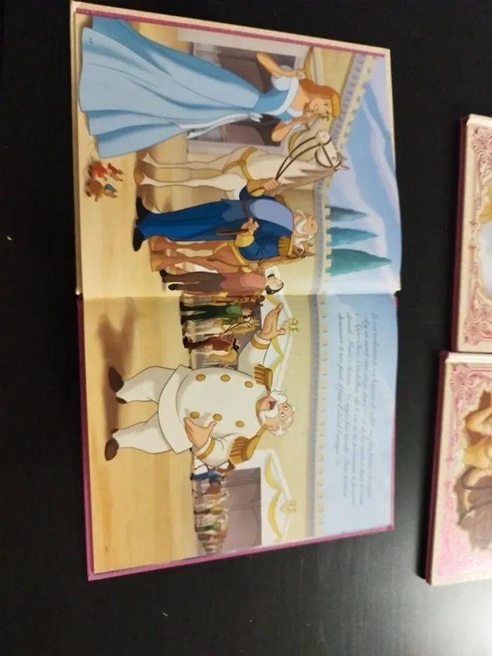 Lot 3 livres Disney princesses et chevaux - photo numéro 3