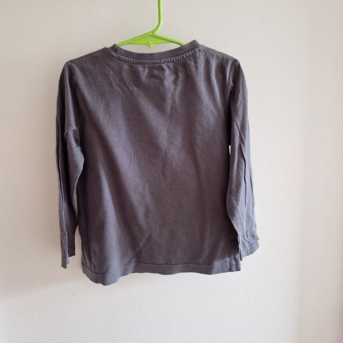 4 ans tee-shirt kaki marron avec.chien - photo numéro 4