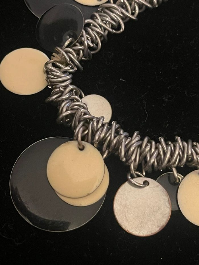 bracelet argenté et nacré - photo numéro 2