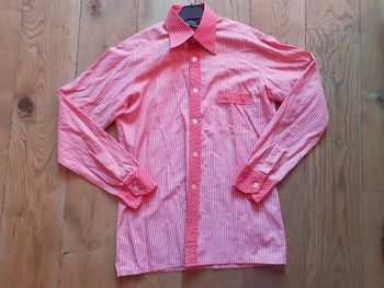 Chemise rouge rayée vintage