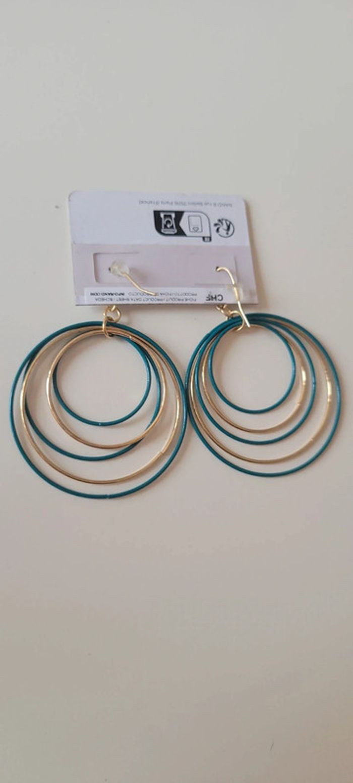 Boucle d'oreille anneaux - photo numéro 2