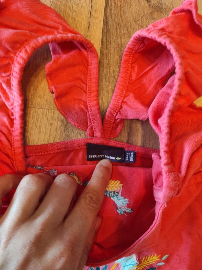 Tee-shirt bretelles 4 ans Sergent Major 🐨 - photo numéro 4