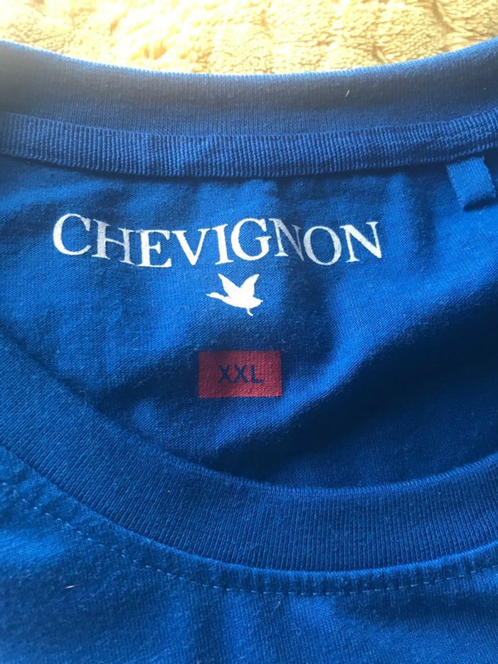 Chevignon t shirt neuf taille XXL couleur bleu - photo numéro 5