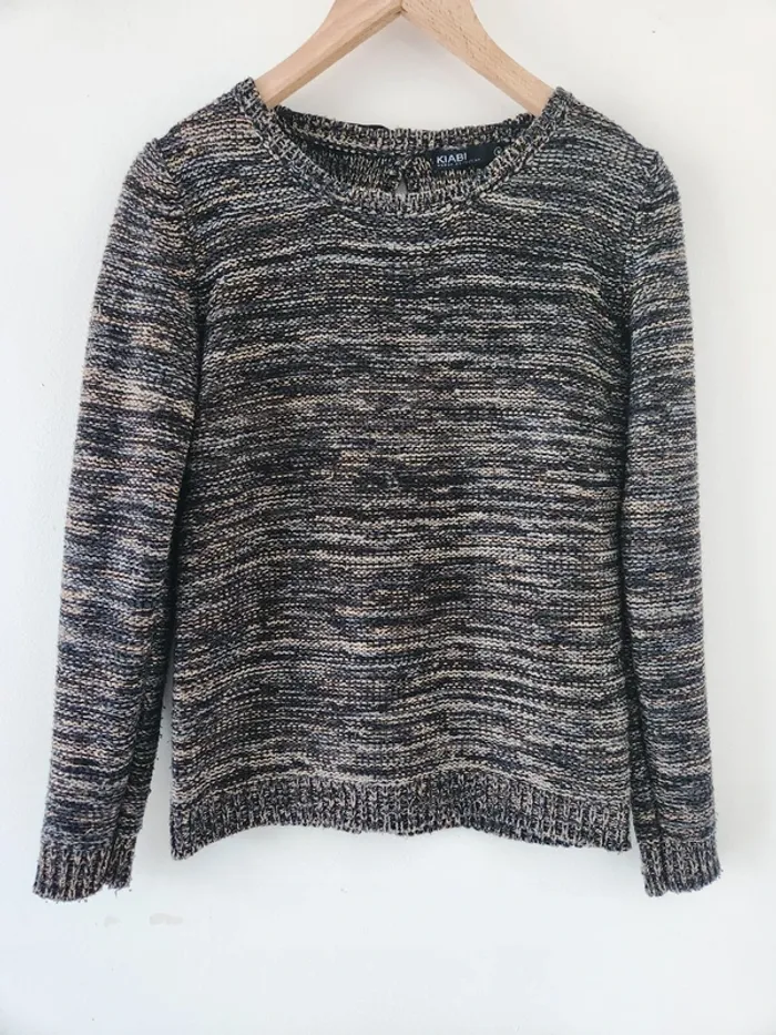 🧶 Pull femme KIABI - Taille M - Détail nœuds dos - Look cosy chic