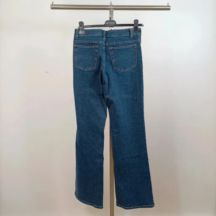 Jean bleu foncé coupe droite – Yessica – Taille 38 A722 - photo numéro 5